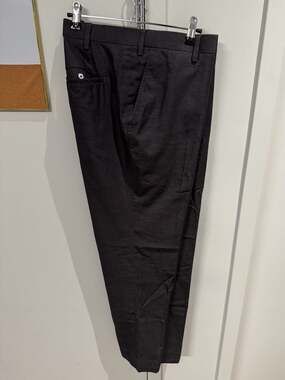 Men’s Dress Pants XL Gray Flat Front Career Office